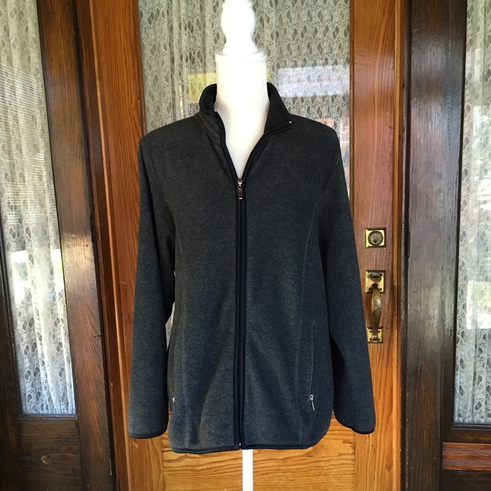 Jennifer Moore Gray w/ Black Trim Soft Jacket